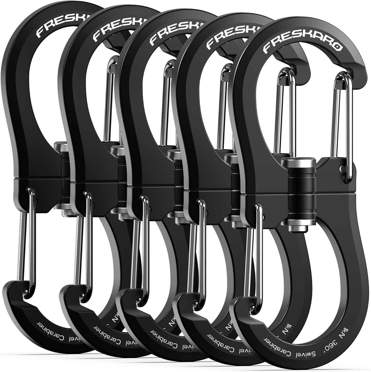 FresKaro 1kN Double-Ended Wiregate Carabiner