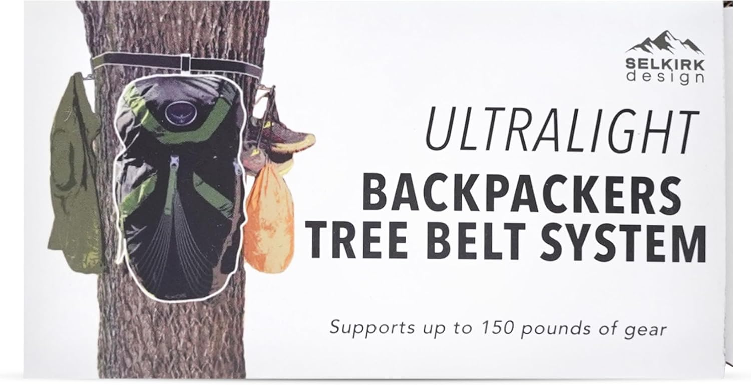 Ultralight Backpacking Tree Belt Gear Hanging System — view 2